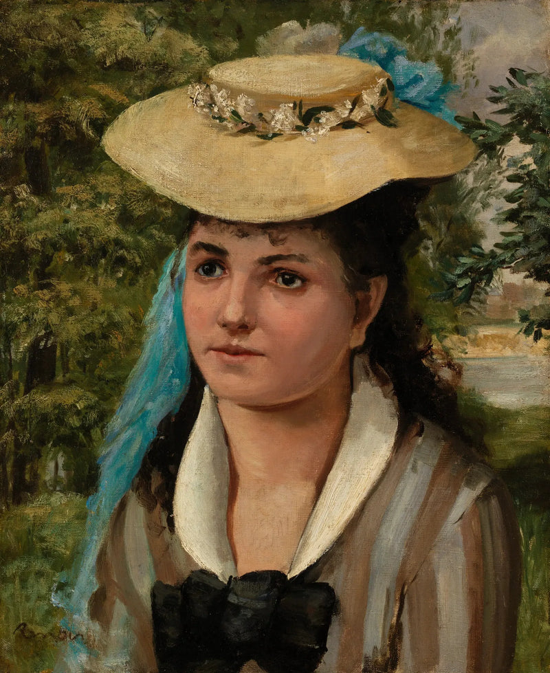 Lise com chapéu de palha (Menina com chapéu de palha) - Pierre-Auguste Renoir