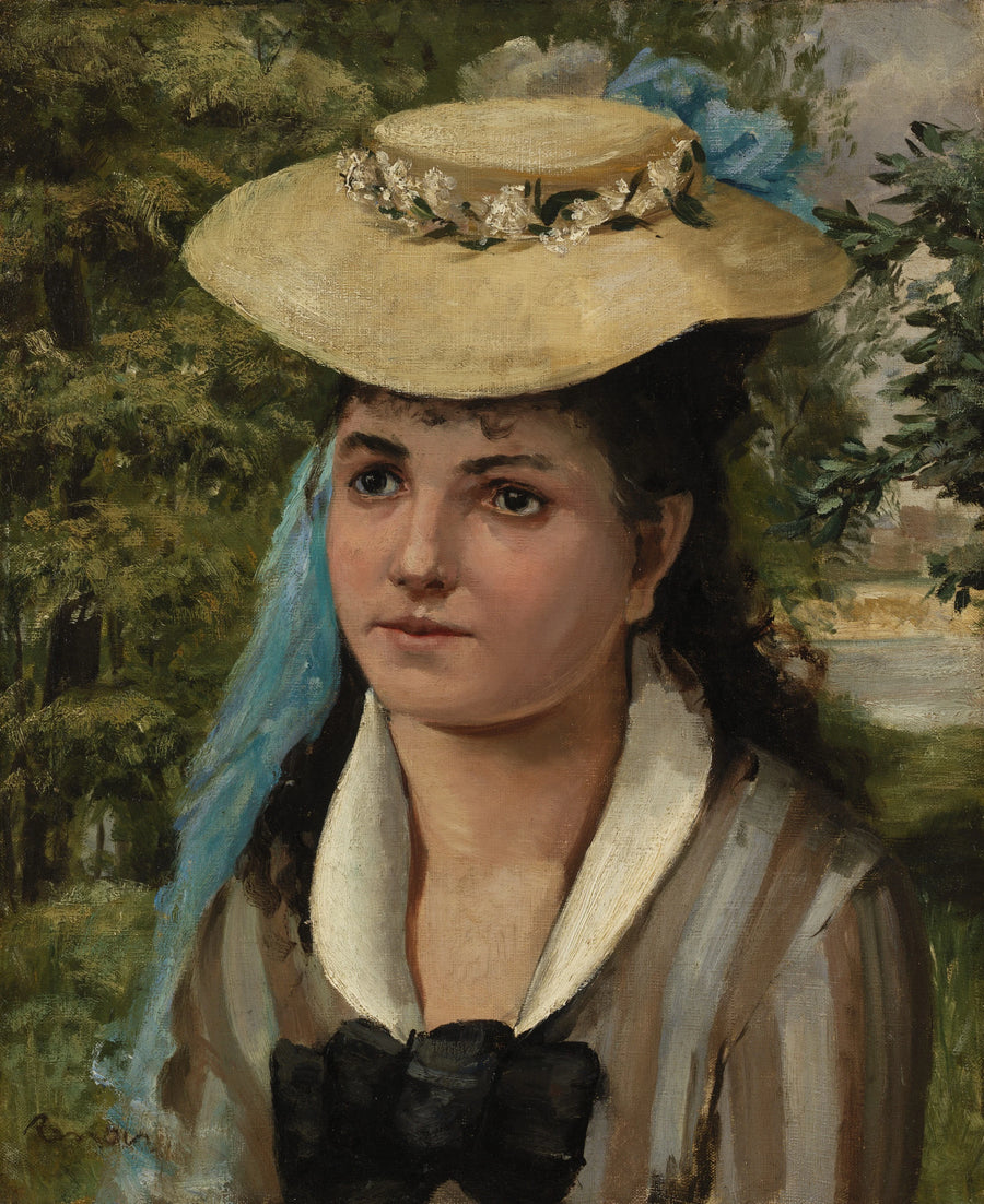 Lise com chapéu de palha (Menina com chapéu de palha) - Pierre-Auguste Renoir