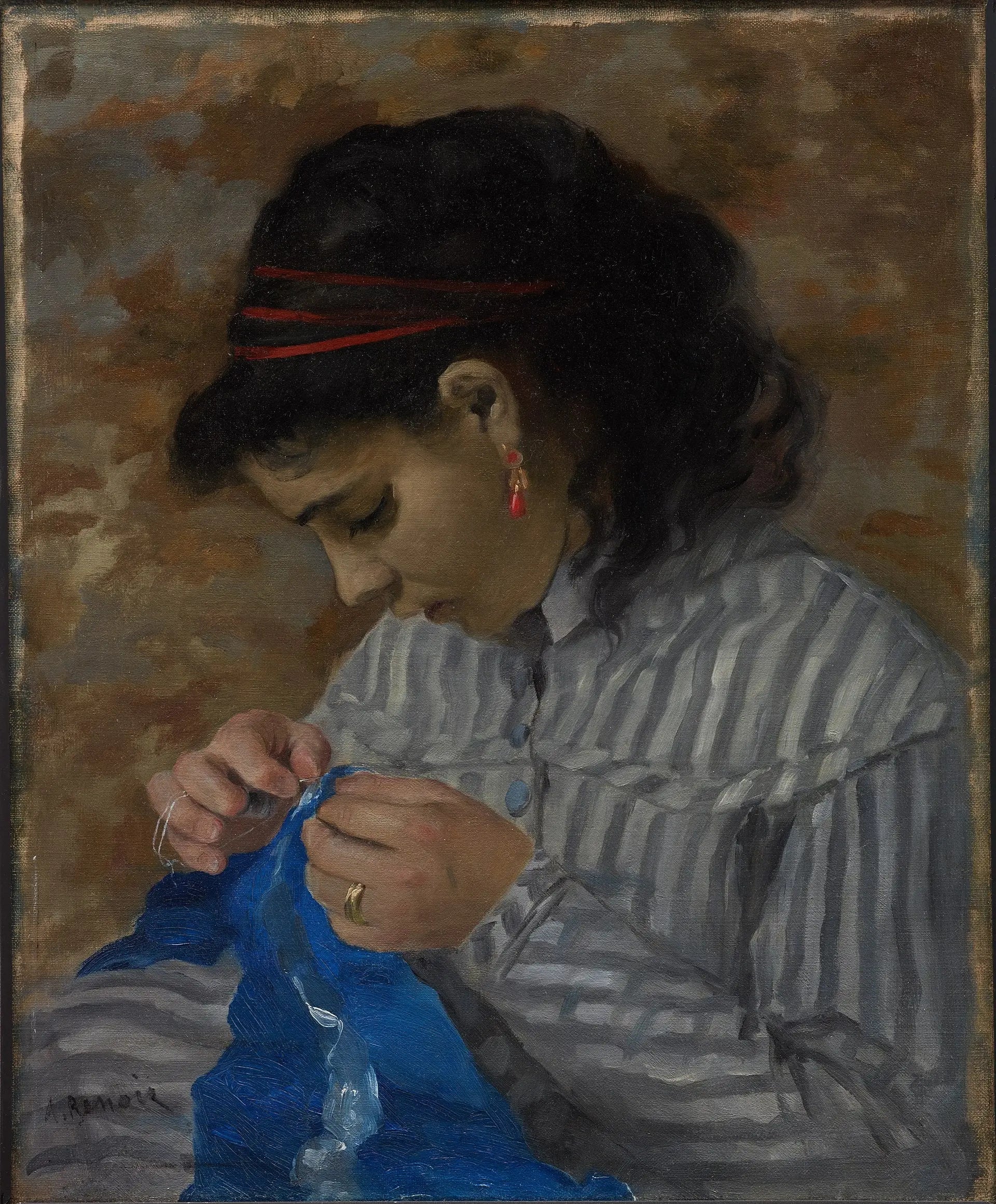 Reproduction du tableau « Lise Cousant - Pierre-Auguste Renoir » par Alpha Reproduction en peinture à l’huile
