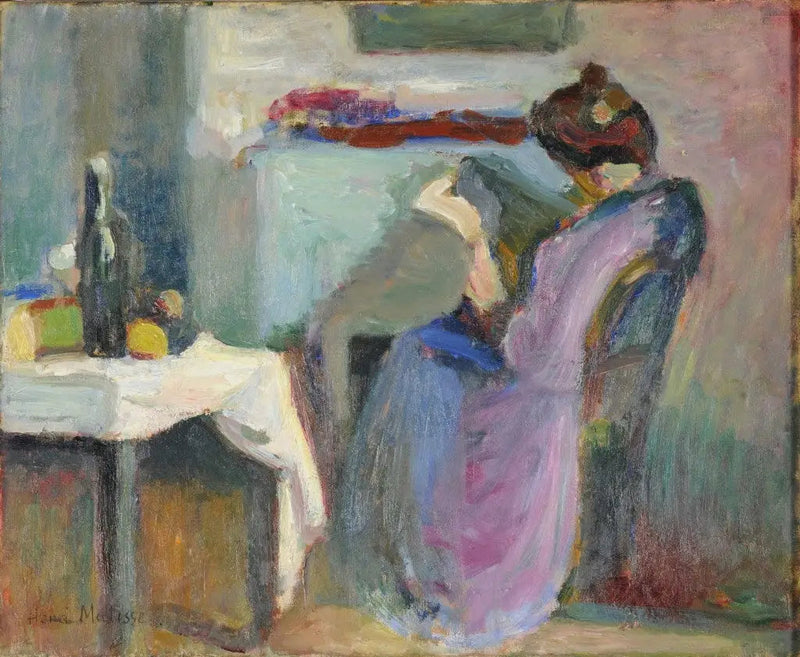 Leitura em vestido roxo - Henri Matisse