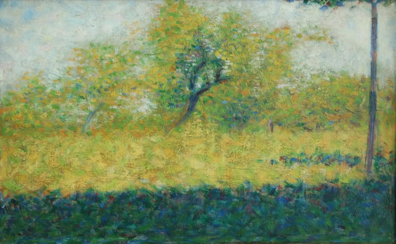 Borda de madeira na primavera - Georges Seurat
