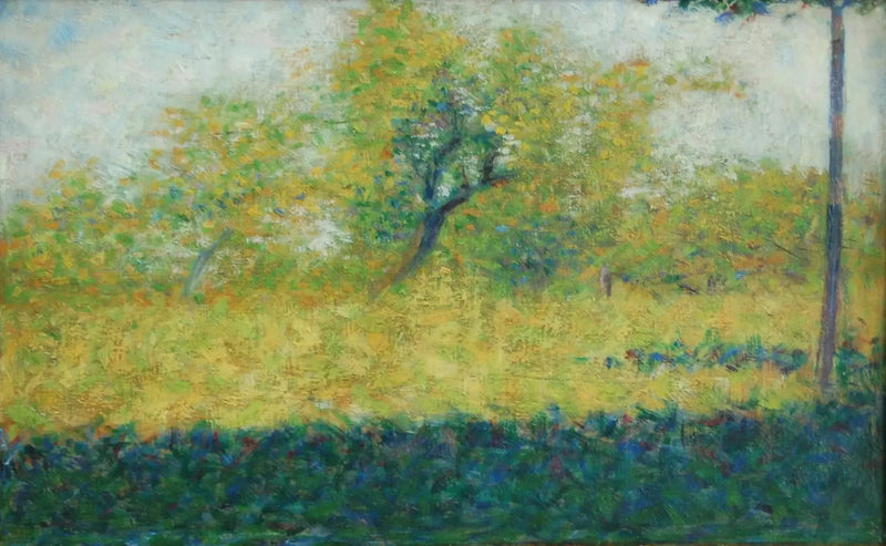Borda de madeira na primavera - Georges Seurat