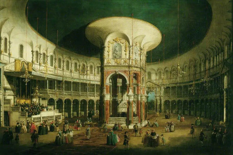 Londres: Interior de La Rotonde de Ranelagh - Canaletto