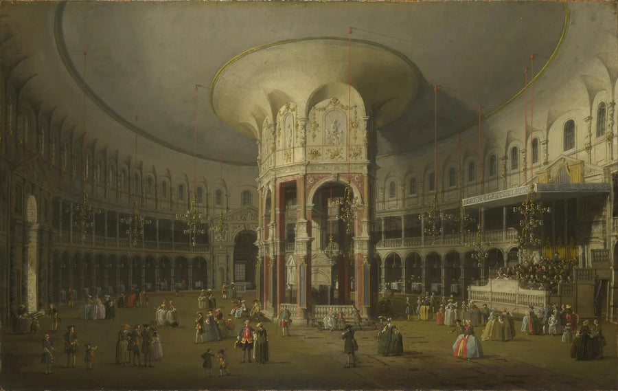 Londres: Interior de La Rotonde de Ranelagh - Canaletto