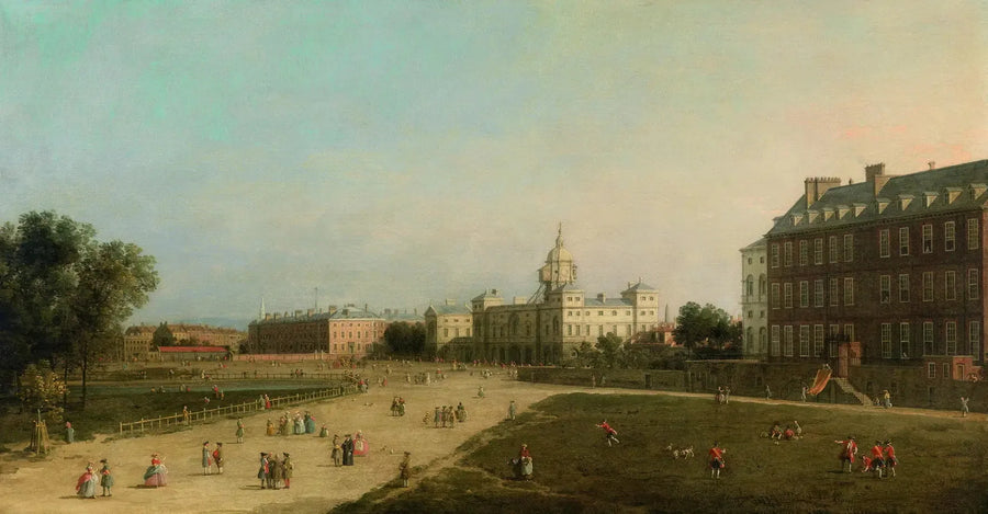 Londres: Novos Horse Guards desde St James's Park - Canaletto
