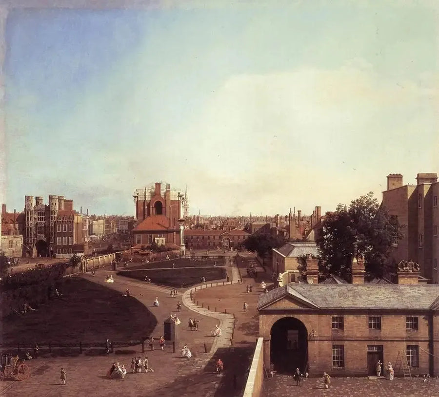 Londres: Whitehall e o Jardim Privy a partir da Richmond House - Canaletto