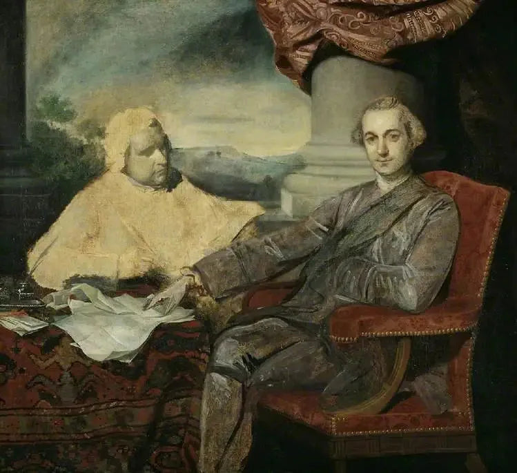 Senhor Rockingham e Edmund Burke - Joshua Reynolds