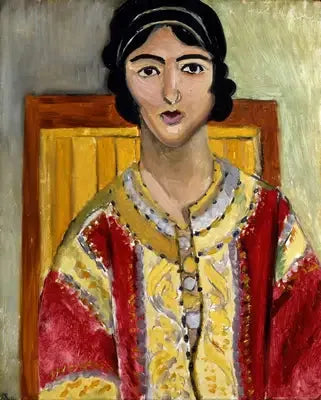 Lorette de jaqueta vermelha - Henri Matisse