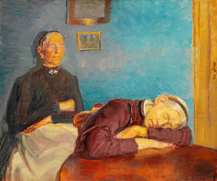 Quando o trabalho do dia termina - Anna Ancher