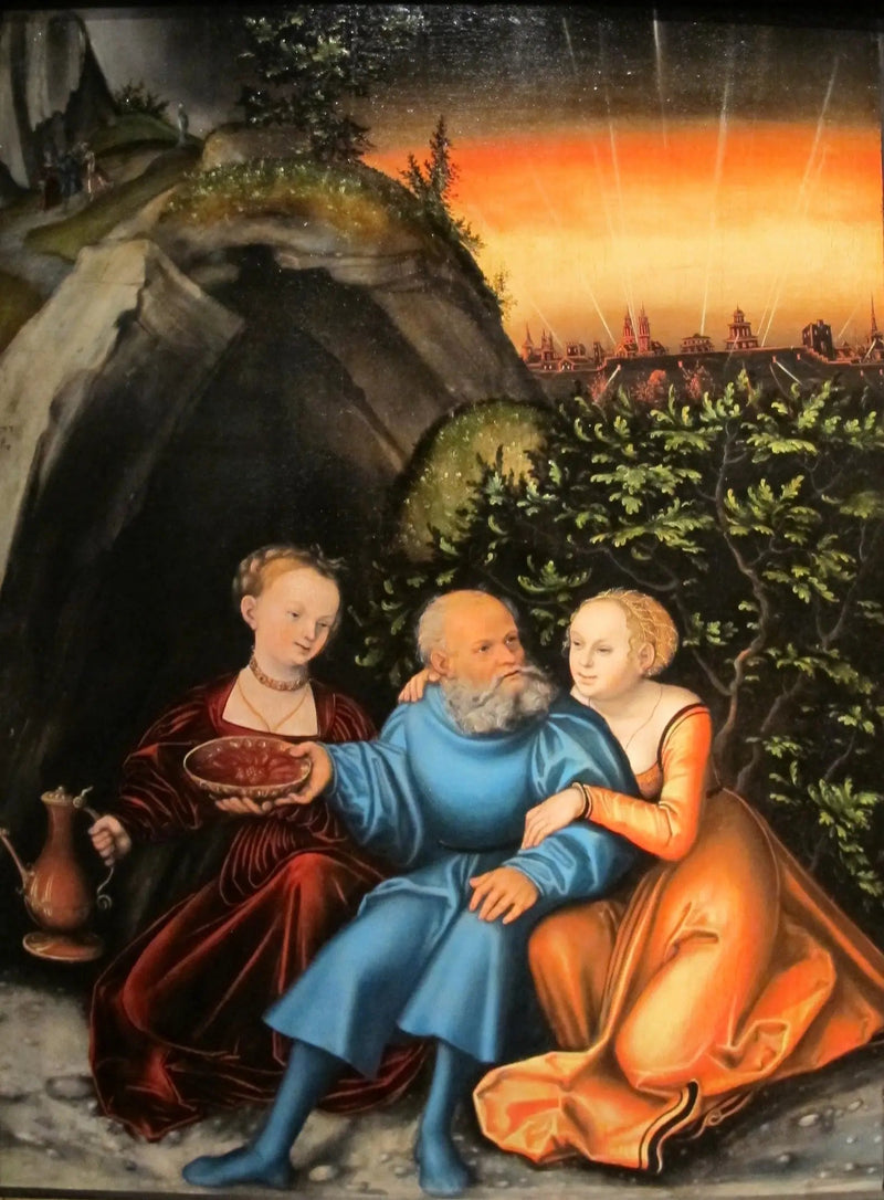 Lote e suas filhas - Lucas Cranach, o Velho