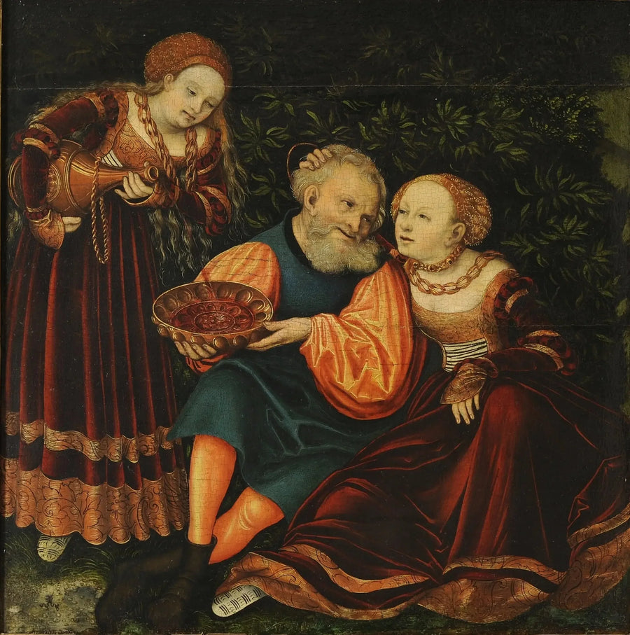 Lote e suas filhas - Lucas Cranach, o Velho