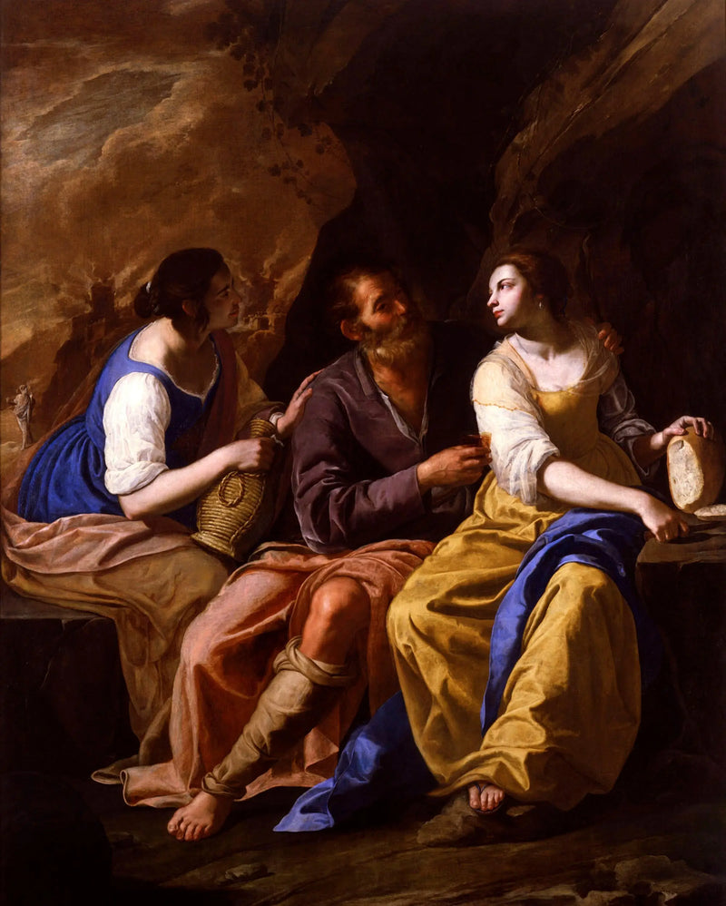 Loth e suas filhas - Artemisia Gentileschi