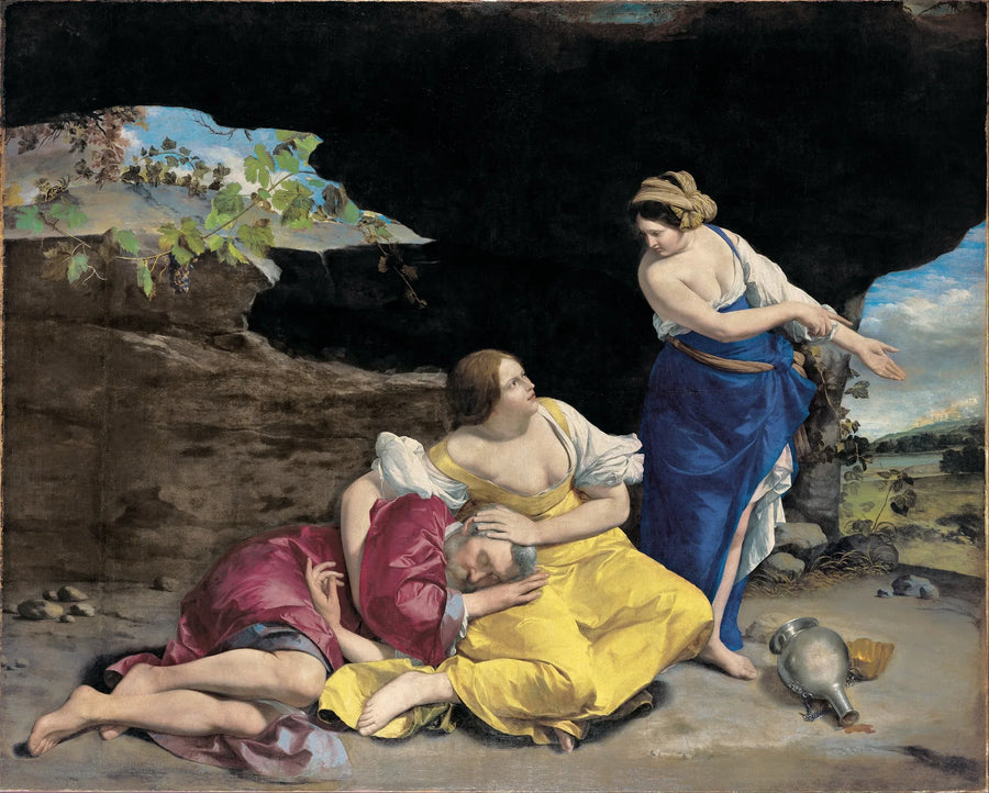 Loth e suas filhas - Orazio Gentileschi