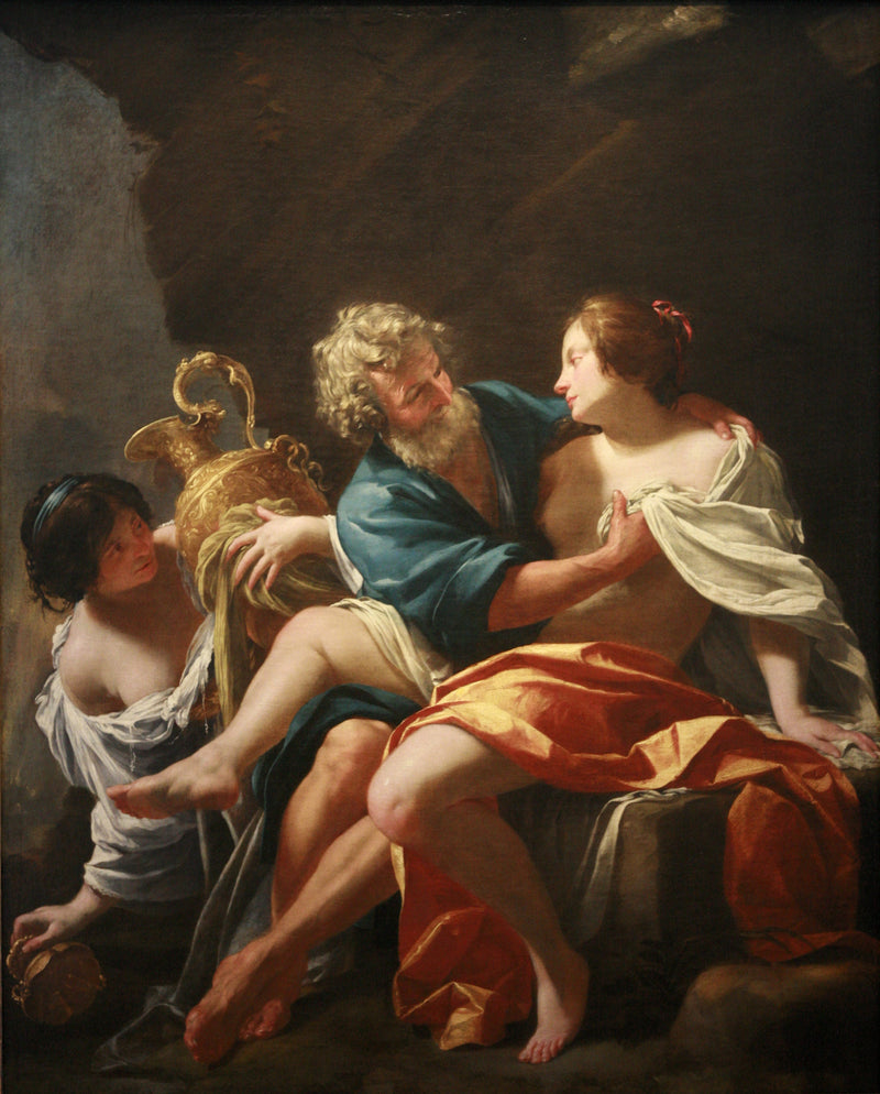 Loth e suas Filhas - Simon Vouet