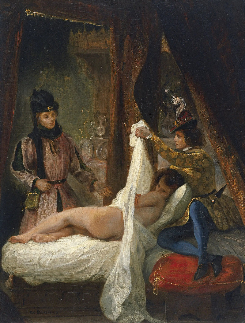 Luís de Orléans mostrando sua amante - Eugène Delacroix