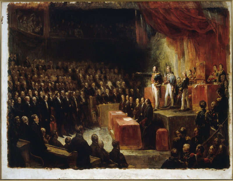 Louis-Philippe prestando juramento diante das câmaras, 9 de agosto de 1830 - Ary Scheffer