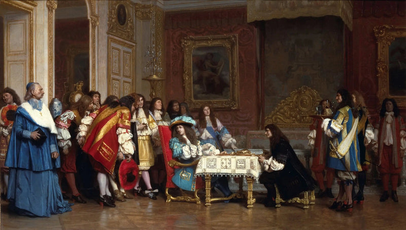 Luís XIV e Molière - Jean-Léon Gérôme