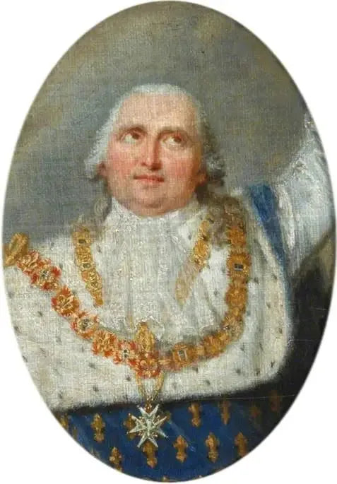 Luís XVIII (1755-1824), recebendo a coroa de Henrique IV - François Gérard