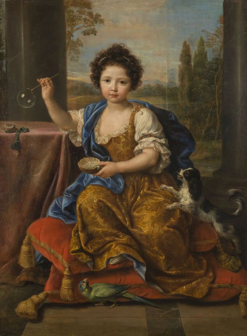 Louise-Marie de Bourbon, duquesa d'Orléans, conhecida como mademoiselle de Tours - Pierre Mignard