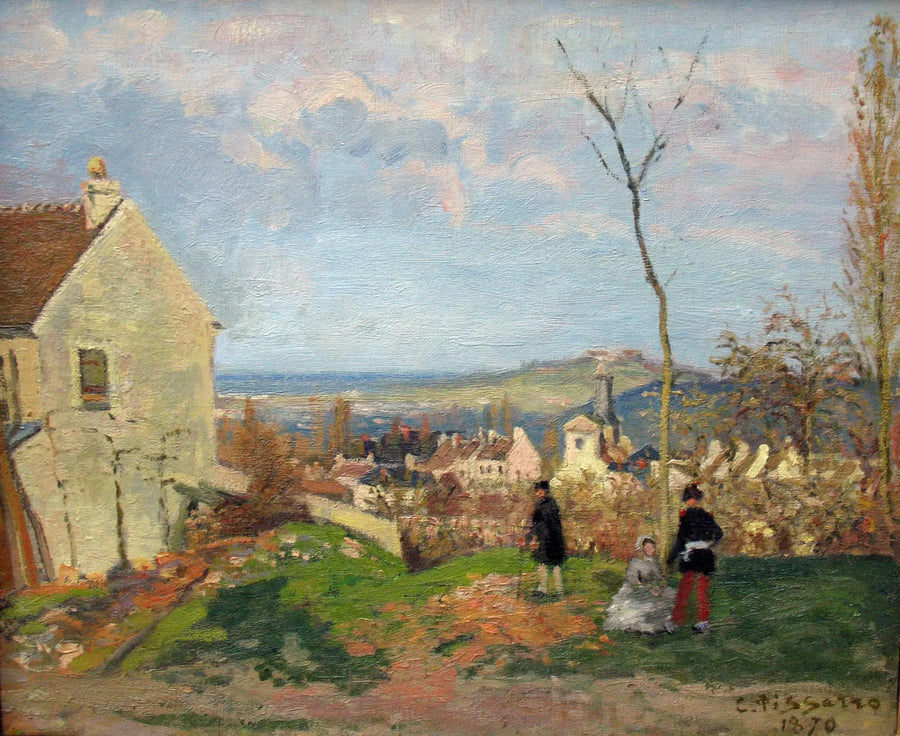 Louveciennes com o Monte Valérien ao fundo - Camille Pissarro
