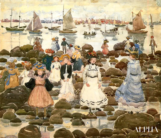 Low Tide, Beachmont - Maurice Prendergast - Reproductions de tableaux et peintures haut de gamme