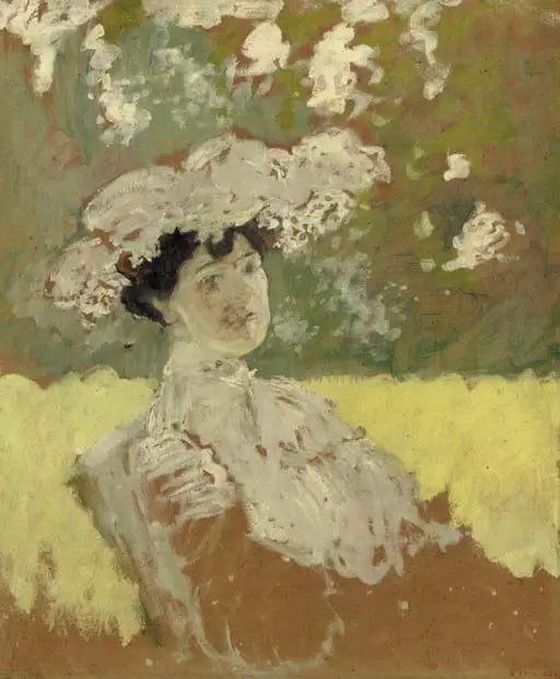 Lucie Hessel com cartola - Édouard Vuillard
