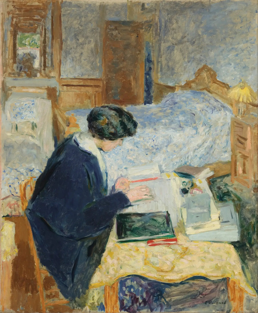 Lucy Hessel lendo - Édouard Vuillard
