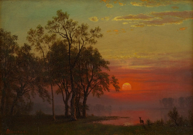 Brilho do Entardecer - Albert Bierstadt