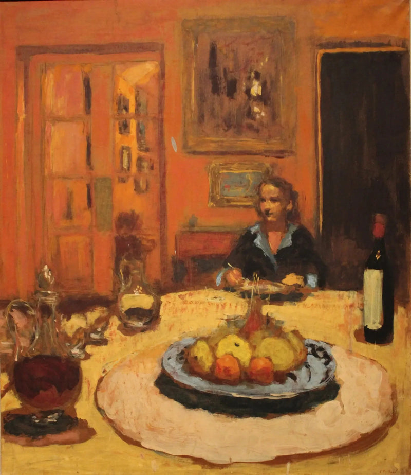 Lulu na sala de jantar, rua de Nápoles - Édouard Vuillard