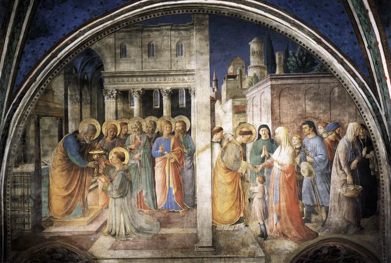 Óculo da parede oeste da capela Nicoline - Fra Angelico