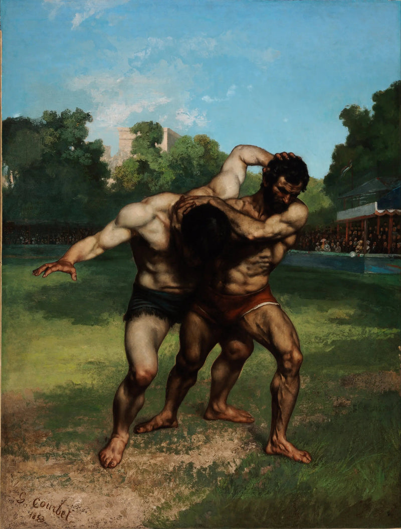 Lutadores - Gustave Courbet