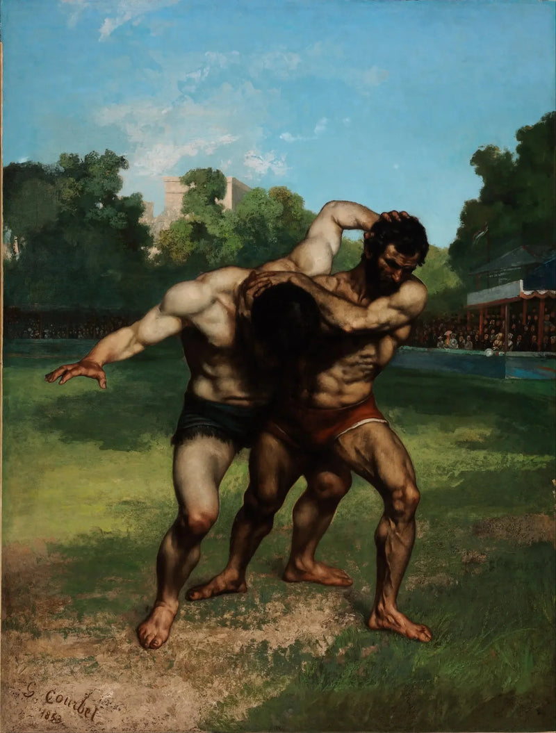 Lutadores - Gustave Courbet