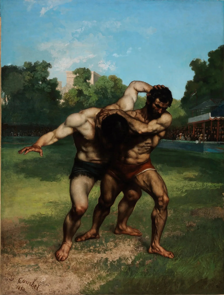 Lutadores - Gustave Courbet