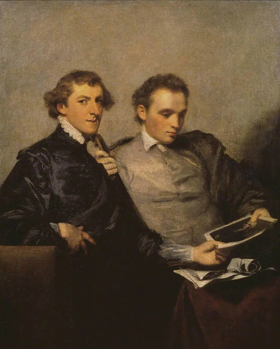 M. Huddesford et M. Bampfylde - Joshua Reynolds image 1 reproduction artisanale de tableau