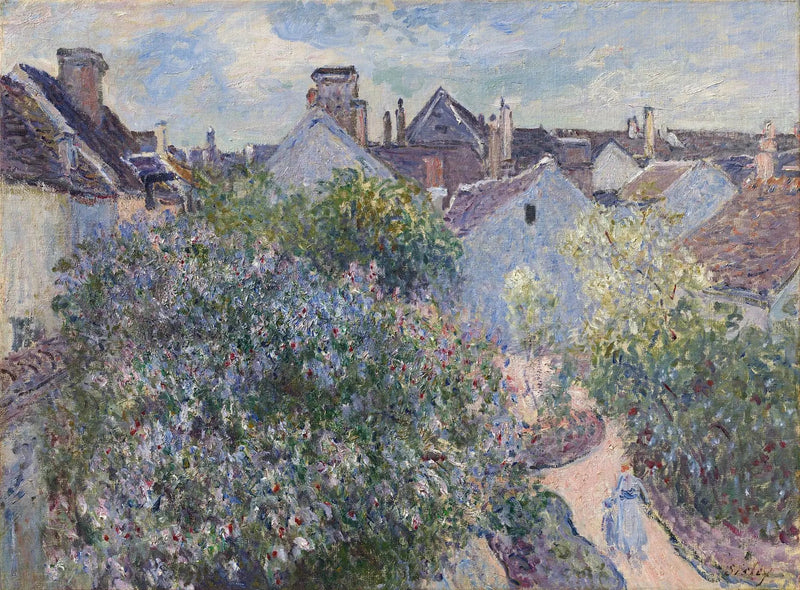 Minha casa em Moret - Alfred Sisley