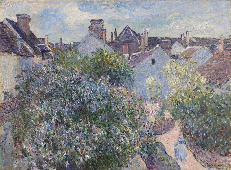 Minha casa em Moret - Alfred Sisley