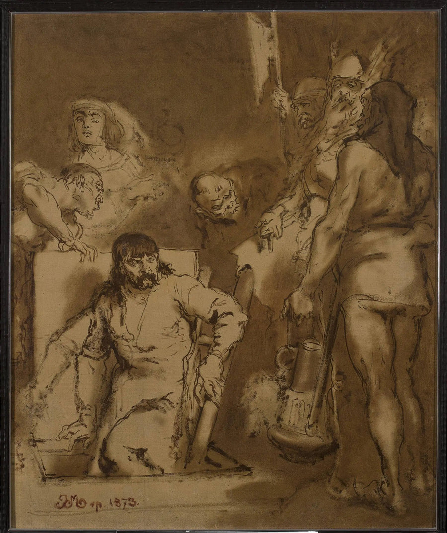 Maćko Borkowic, esboço - Jan Matejko