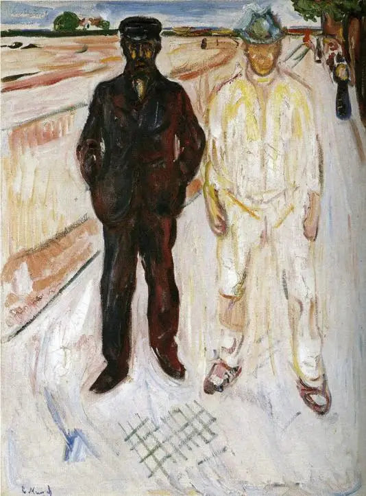 Pedreiro e Mecânico - Edvard Munch