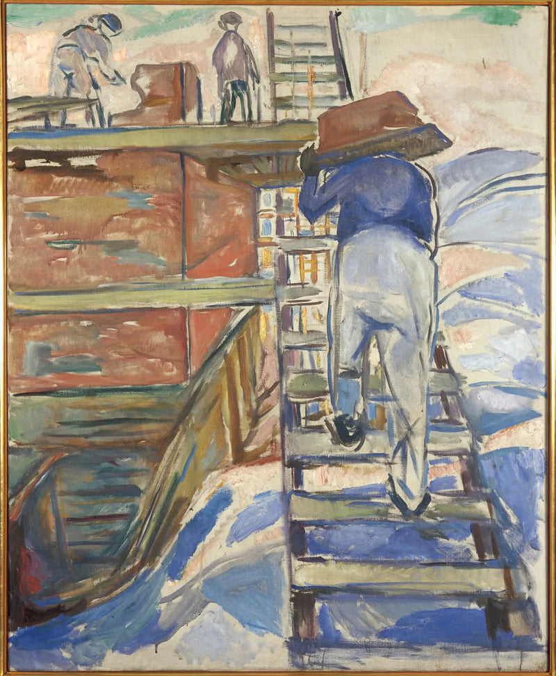 Pedreiro na escada - Edvard Munch
