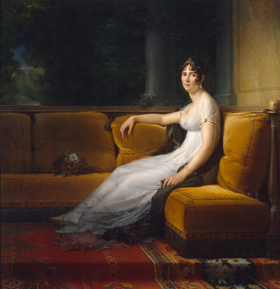 Madame Bonaparte em seu salão de Malmaison - François Gérard