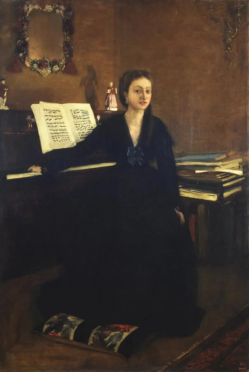 Madame Camus ao piano - Edgar Degas