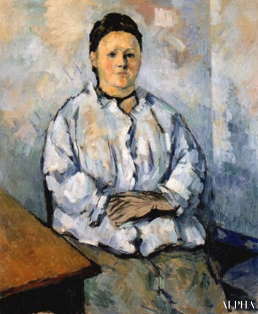 Madame Cézanne étant assise - Paul Cézanne - Reproductions de tableaux et peintures haut de gamme