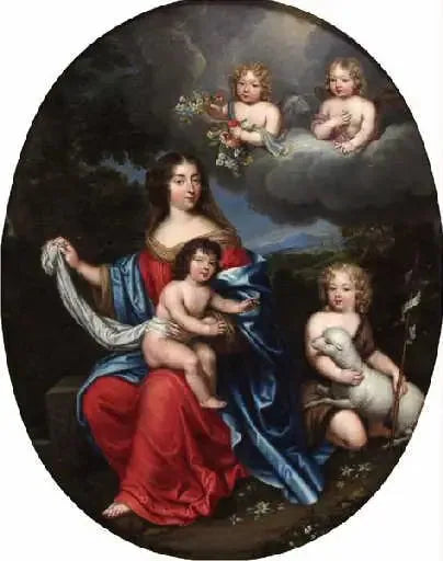 Madame de Montespan e seus filhos - Pierre Mignard