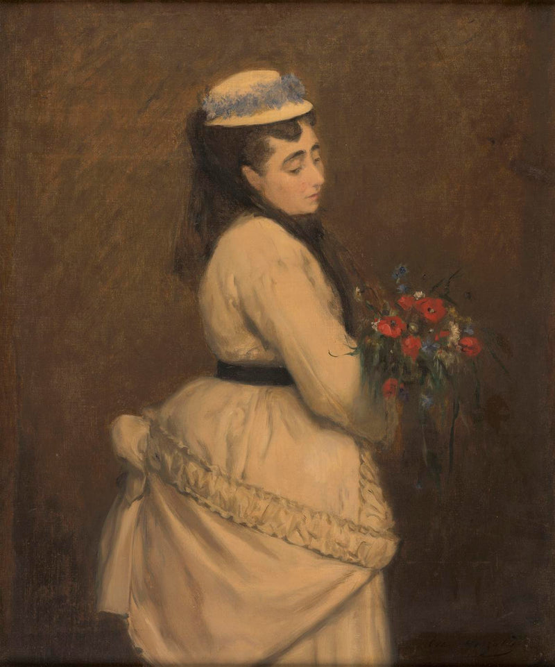 Madame E.G. (Madame Emmanuel Gonzalès, a mãe da artista) - Eva Gonzalès