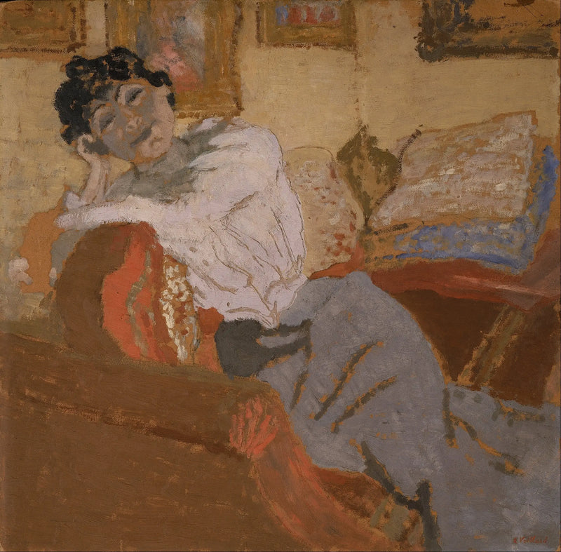 Madame Hessel no Sofá - Édouard Vuillard