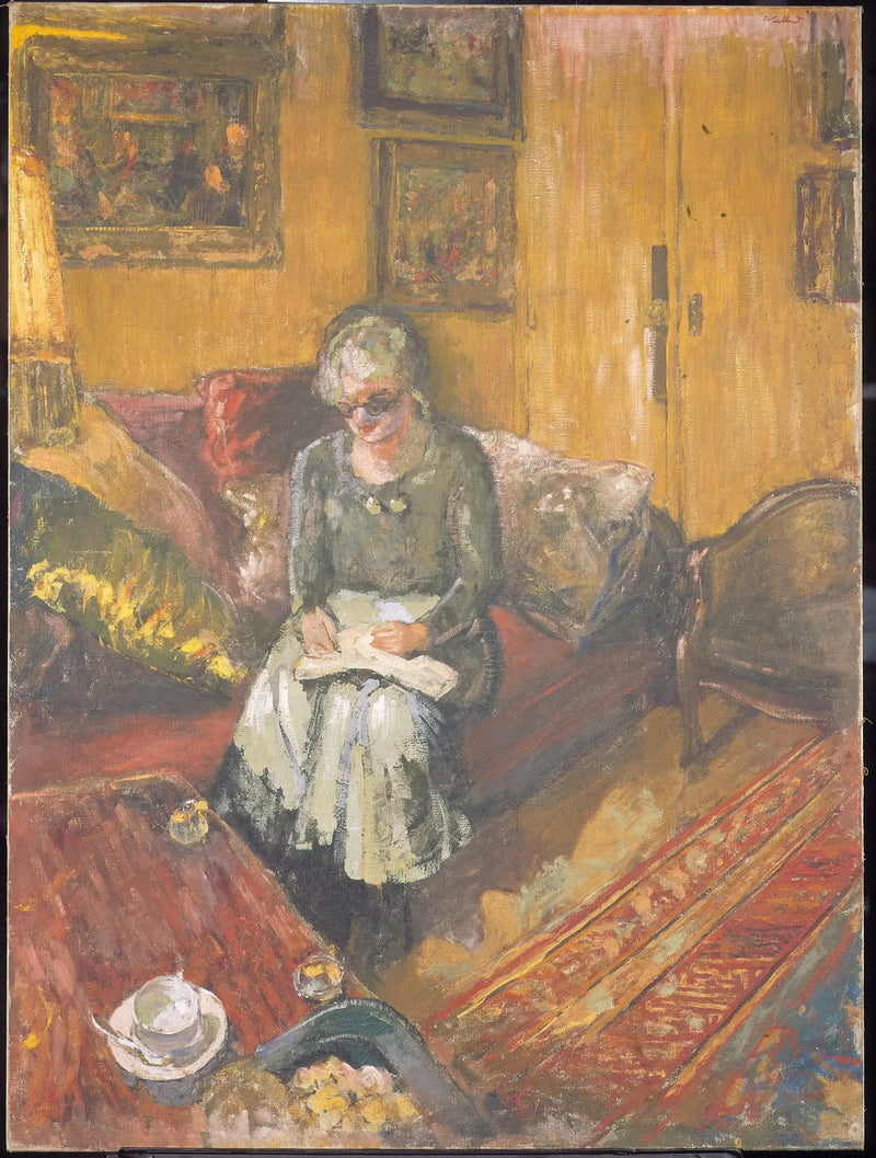 Madame Hessel no boudoir, rua de Nápoles - Édouard Vuillard
