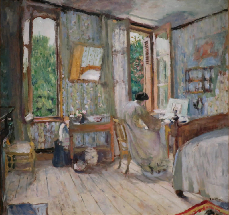 Madame Hessel em seu quarto na La Terrasse - Édouard Vuillard