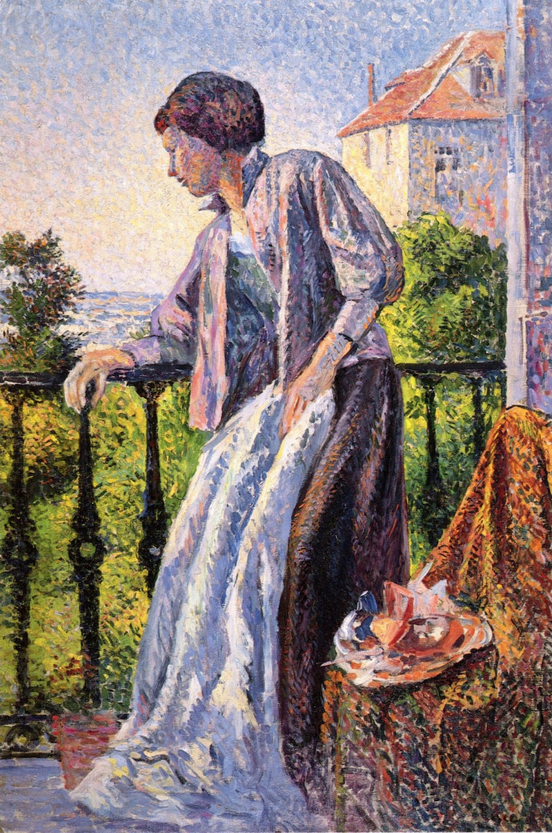 Madame Luce no balcão - Maximilien Luce