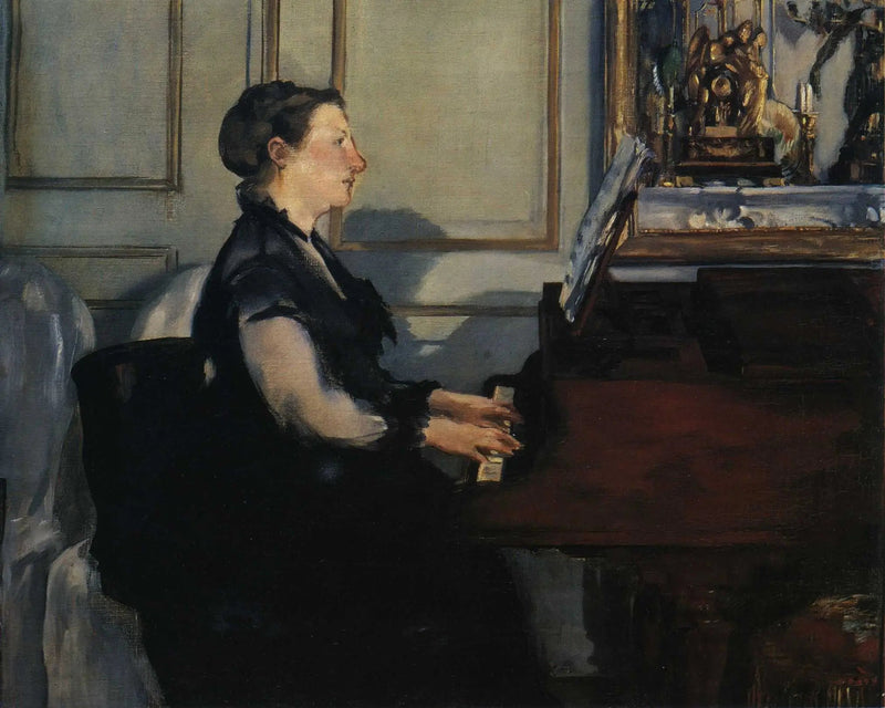 Madame Manet ao piano - Édouard Manet