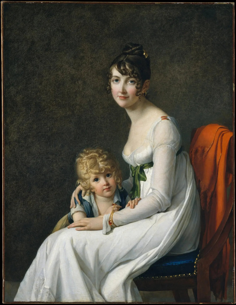 Madame Philippe Panon Desbassayns de Richemont e filhos, Eugène - Marie-Guillemine Benoist